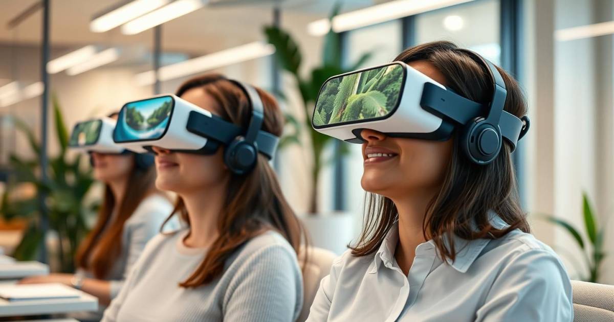 "La réalité virtuelle au bureau : quand les pauses bien-être deviennent immersives"