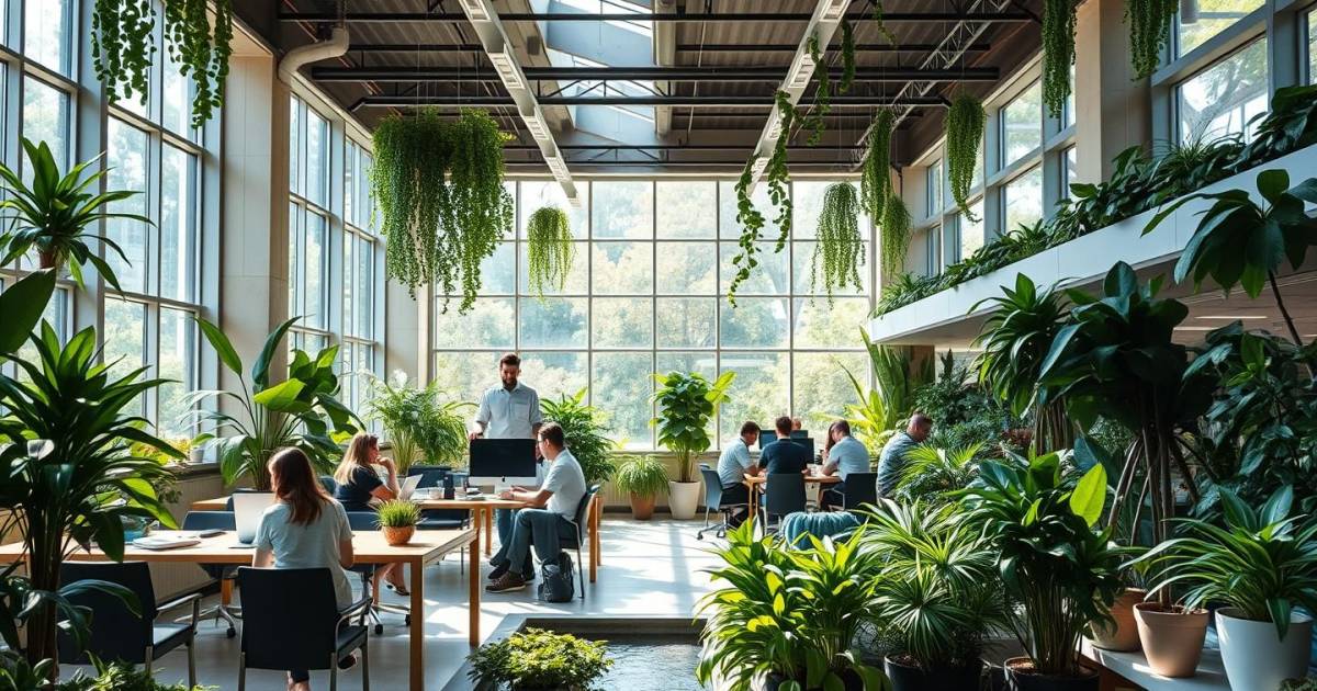 Comment les espaces de travail biophiliques révolutionnent notre santé mentale au bureau en 2024