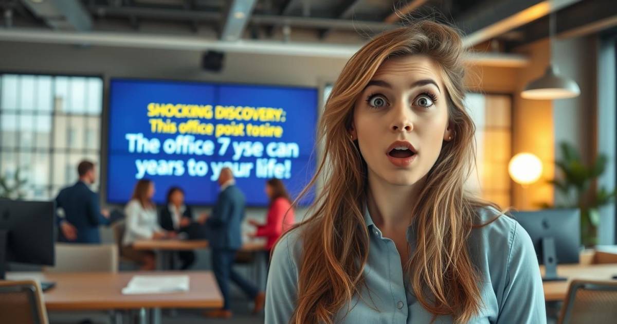 Découverte choc : Cette posture au bureau augmente votre espérance de vie de 7 ans selon une étude américaine !