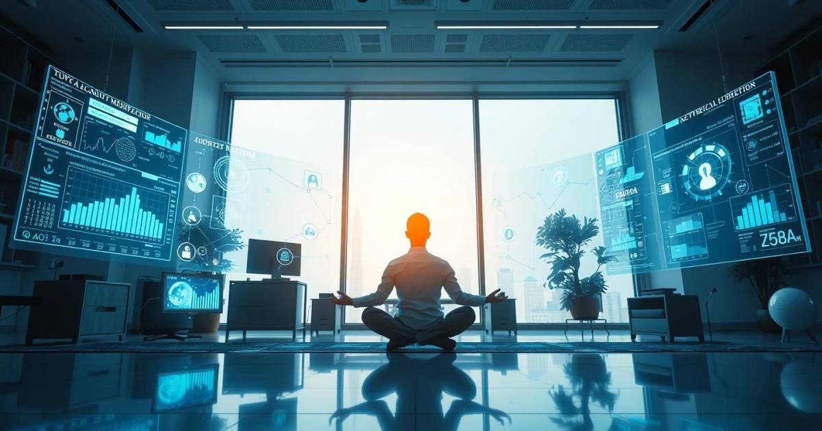 La méditation quantique au bureau : quand l'intelligence artificielle booste votre équilibre professionnel