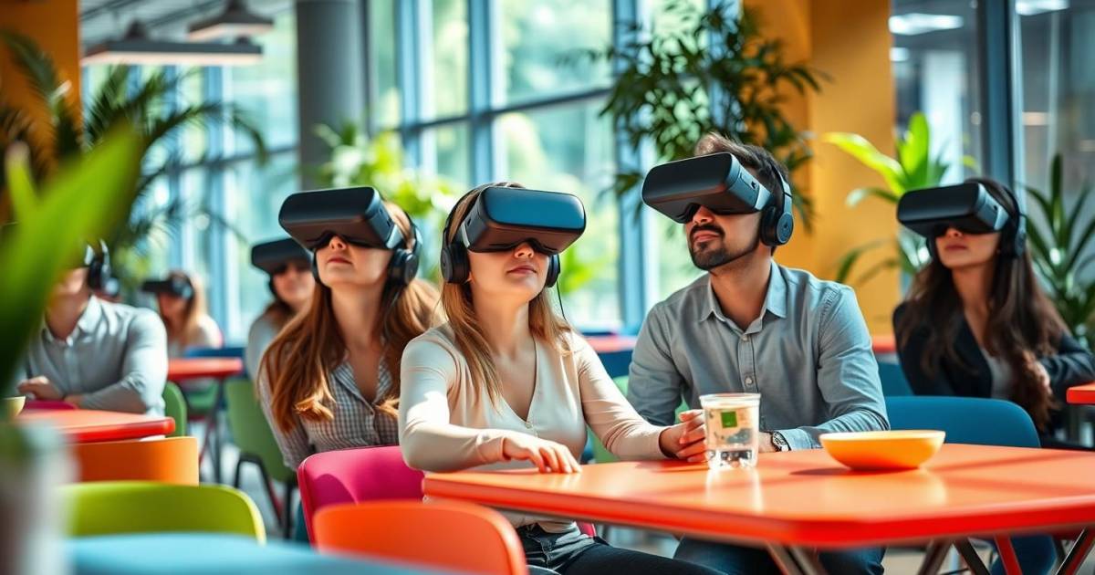 La réalité virtuelle en pause déjeuner : comment les entreprises révolutionnent la décompression au bureau