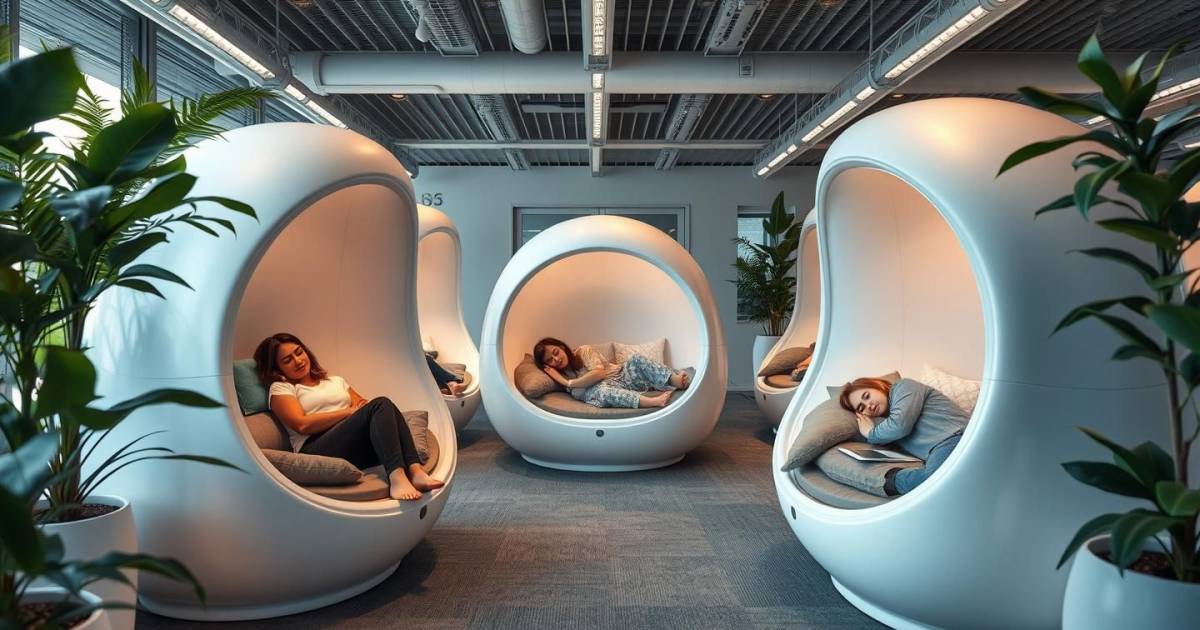 Les nouveaux espaces de sieste au bureau : un investissement gagnant pour la productivité des employés