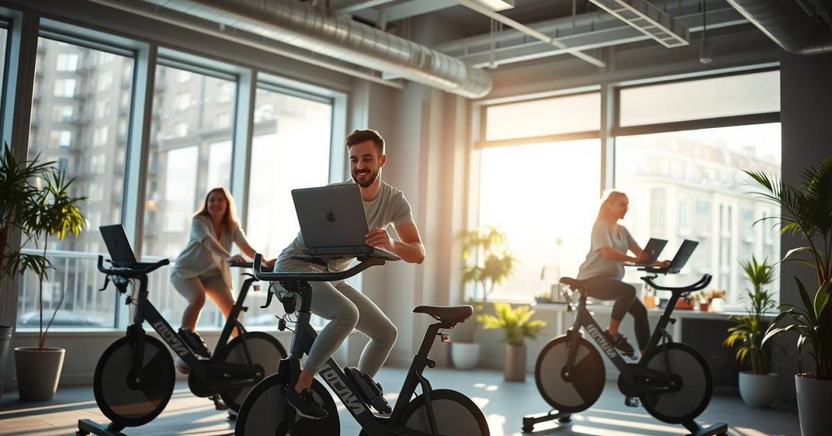 Les vélos-bureaux connectés : la nouvelle révolution du bien-être en entreprise qui séduit les startups françaises