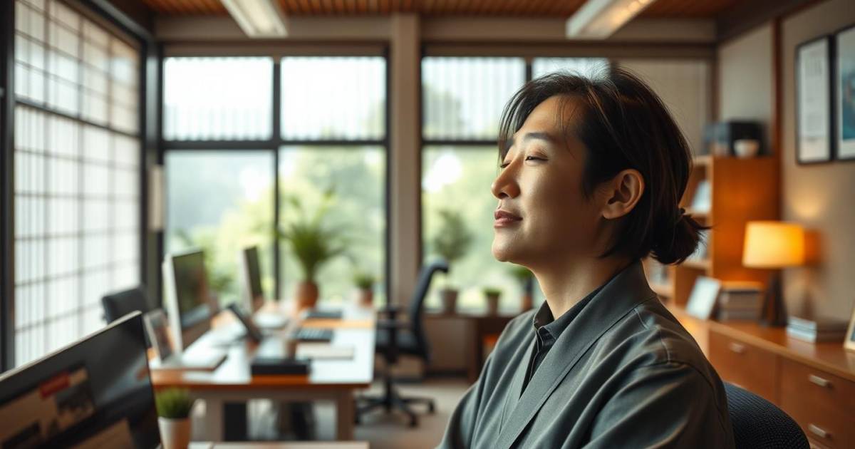 Révélation choc : Cette nouvelle méthode japonaise permet de réduire le stress au travail de 89% en seulement 3 minutes par jour !